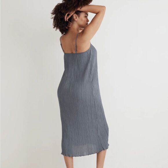 Madewell The Goldie Dress in Plissé Womens Size 6 - Picture 2 of 10